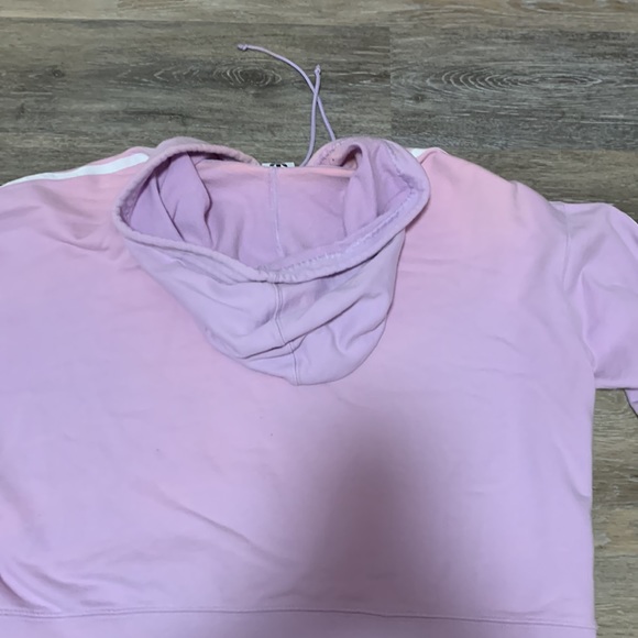Adidas Original Cropped Purple Hoddie - Picture 8 of 8